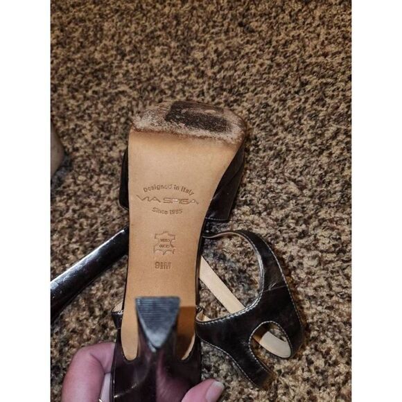 Via Spiga | Leopard Silver Metallic Heels - Picture 5 of 5